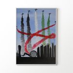 smoke in the colors of the UAE’s flag